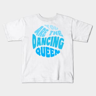 Dancing Queen Blue Gradient Kids T-Shirt